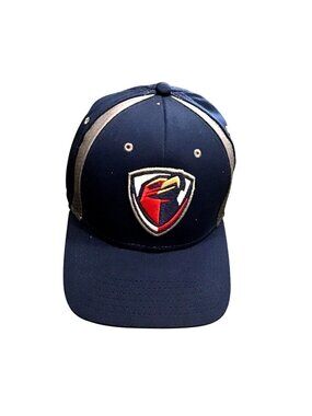 NAVY JETHAWKS TEAM LOGO MENS FLEXFIT M/L HAT
